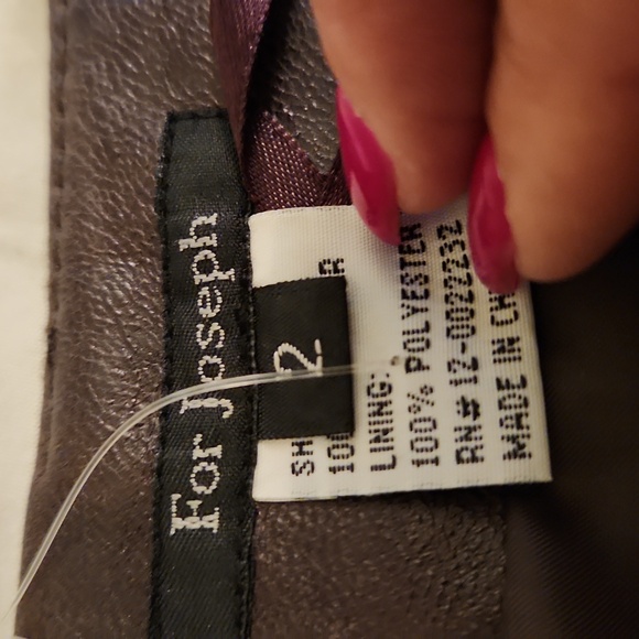 Genuine Leather brown pants size 2 - Picture 3 of 9